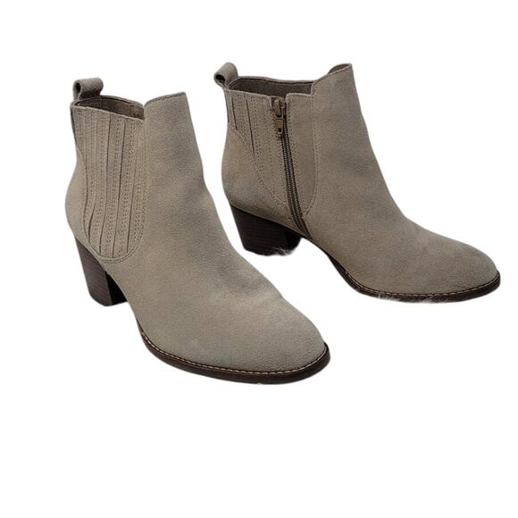 Crown Vintage Cindy Heeled Ankle Winter Classic Boot Taupe 7.5 - Picture 1 of 7